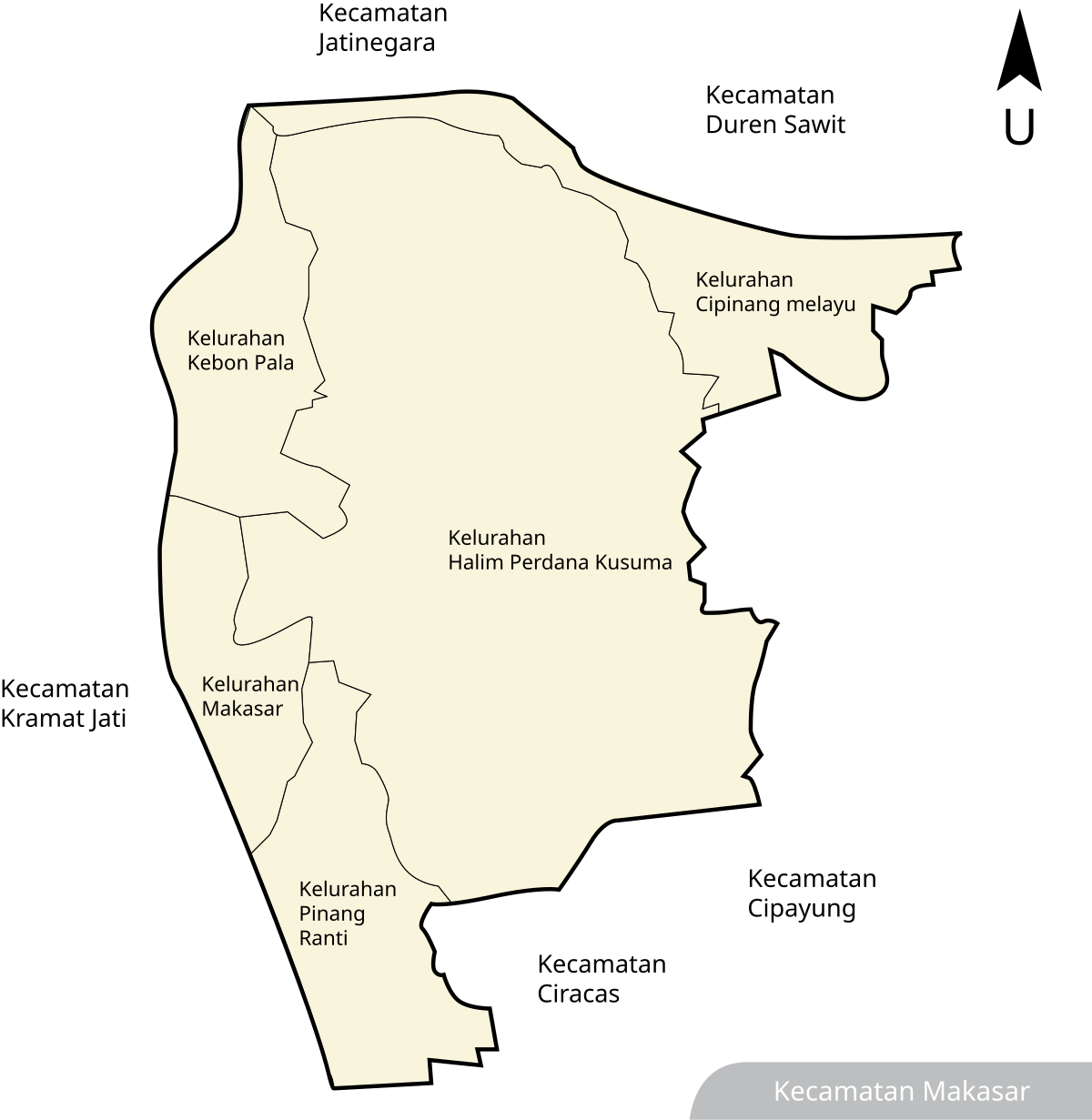 Makasar Jakarta Timur  Wikipedia bahasa Indonesia 