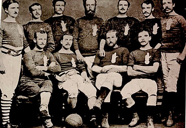 Earliest known photograph of Kilmarnock Football Club, 1878–1879