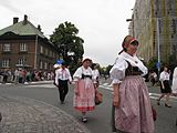 Čeština: Začátek průvodu mažoretek na festivalu Kmochův Kolín 2016. Okres Kolín, Česká republika.