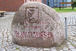 Gedenkstein zur Erinnerung an das 800-jährige Bestehen Krummesses 1994.