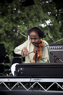 L. Subramaniam performing at a 2012 concert in Kollam