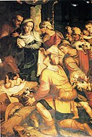 セビリア大聖堂の祭壇画、「羊飼いたちの崇拝」(c.1552-1555)