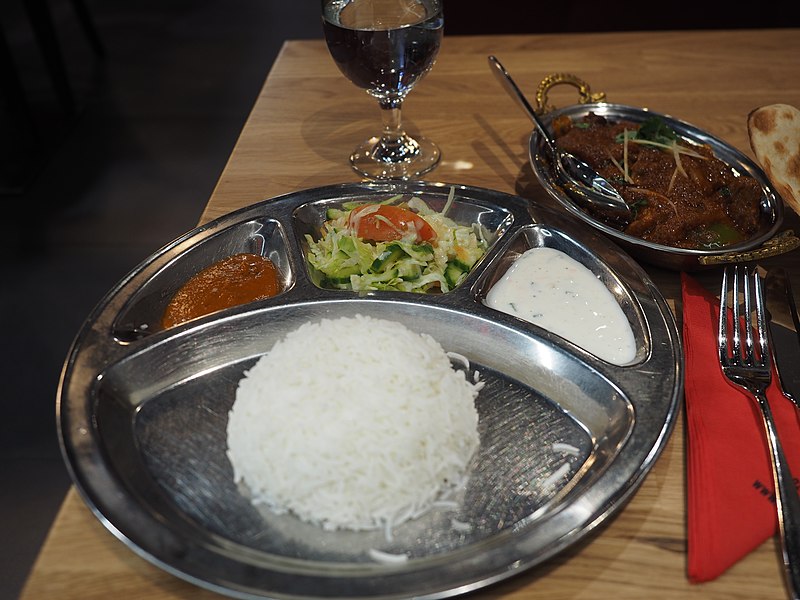 File:Lamb Rogan Josh at Restaurant Milan Nepal, Espoo.jpg