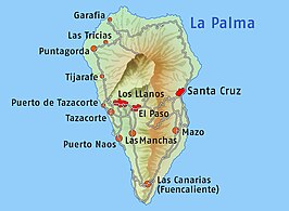 Kaart van La Palma