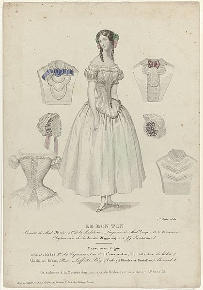 File:Le Bon Ton, 1 juin 1850 Corsets de Mad Morin (..), RP-P-2009-3305.jpg