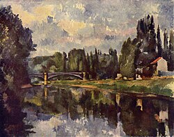 נהר מארן, ציור מאת פול סזאן, 1888