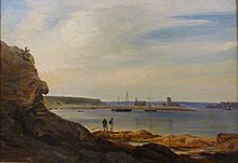 Théodore Gudin : Le port de Camaret vers 1830 (musée des beaux-arts de Quimper).