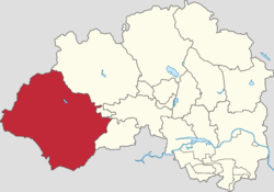 Location within Changping District