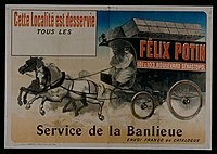 Livraisons Félix Potin - service de banlieue.