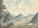 Llangollen, from ye Corwen road, 1795.jpg