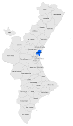 Localització de l'Horta Nord respecte del País Valencià.svg