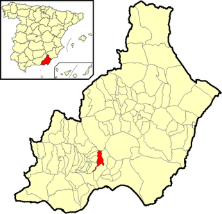 Santa Fe de Mondújar: situs