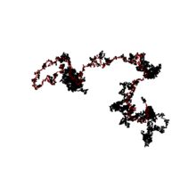 A loop-erased random walk in 2D for
10
6
{\displaystyle 10^{6}}
steps. Loop erased random walk in 2D.png