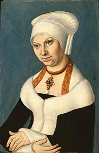Lucas Cranach d.Ä. - Bildnis Barbara von Sachsen (Gemäldegalerie, Berlin).jpg