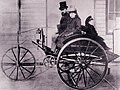 Magnus Volk on his electric dog cart, 1897.jpg