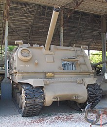 IDF Makmat 160 mm mortar carrier (see postwar Sherman tanks) Makmat-160.jpg