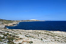 Pembroke's coastline, looking towards Bahar ic-Caghaq and Maghtab Malta - Naxxar + Maghtab Landfill (Madliena Tower) 01 ies.jpg