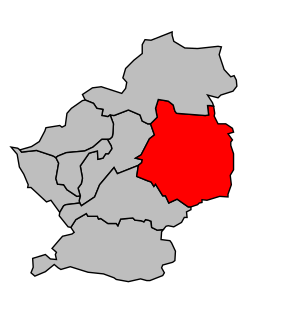 Kanton na mapě arrondissementu Douai