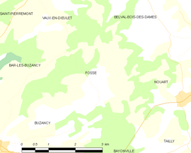 Mapa obce Fossé