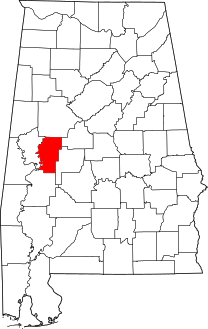 Map of Alabama highlighting Hale County.svg