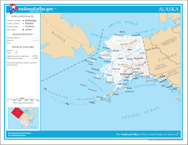 Karte von Alaska