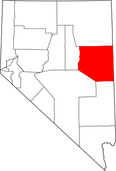 Map of Nevada highlighting White Pine County.svg