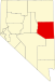 White Pine County map Map of Nevada highlighting White Pine County.svg