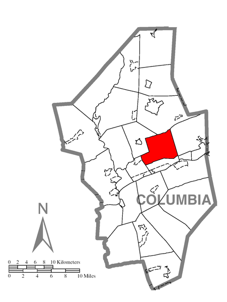 File:Map of North Centre Township, Columbia County, Pennsylvania Highlighted.png