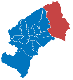 Sevete district within Zagreb