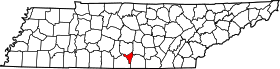 Localização do condado de Moore (condado de Moore)