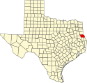 Map of Texas highlighting Shelby County.svg