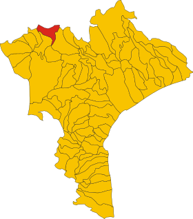 Localização de Motta Santa Lucia