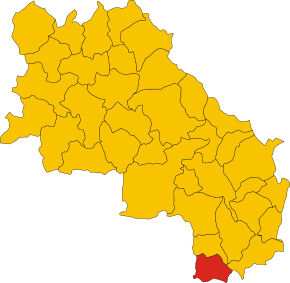 Localizarea Piancastagnaio în Provincia Siena