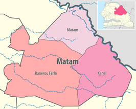 Kaart van Matam