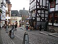 Blick vom Tunnelende des Aufzuges in Richtung Universitätskirche