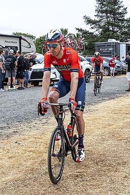 Marcel Sieberg of Bahrain Merida after the finish of Stage 3 in Morgan Hill (48068914168)