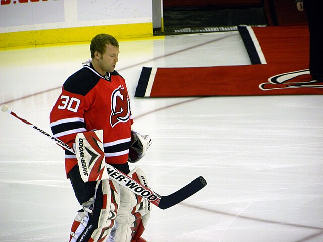 The New Jersey Devil cheers during the 2011 NHL All-Star Game in