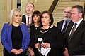 Mary Lou McDonald speaking after meeting Theresa May (46953687442).jpg