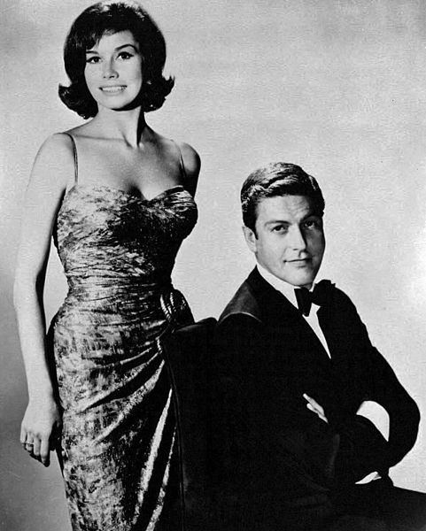 Moore with Dick Van Dyke in 1964
