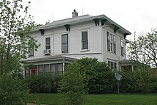 Mansion on South Vine Street where both Missouri governors from Maryville, (Albert P. Morehouse and Forrest C. Donnell), coincidentally lived, 2007 Maryville-governor.jpg