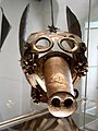 Masque de honte médiéval au musée de la Fortification de Salzbourg, Autriche.