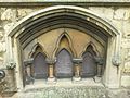 Memorial in church to mid-19th century Carline family