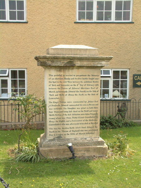 File:Memorial to the Battle of Mortimer Cross - geograph.org.uk - 411904.jpg