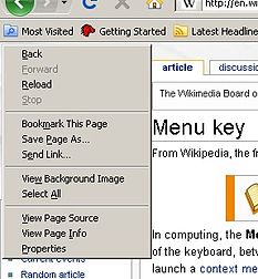 Context Menu Wikipedia