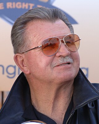 <span class="mw-page-title-main">Mike Ditka</span> American football player, coach, and commentator (born 1939)