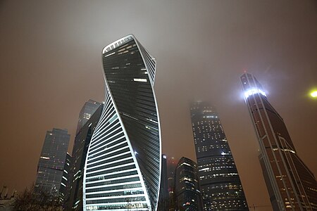 The Evolution Tower, à Moscou (par RMJM et Philipp Nikandrov, 2014).