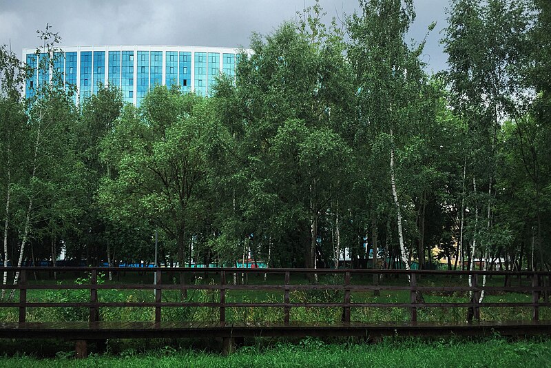 File:Moscow, topped-out Shirokaya GreenPark building (30724818553).jpg