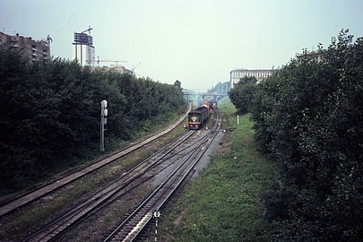 Место будущей станции в 1982 году