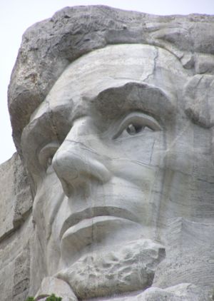 Close-up of Abraham Lincoln