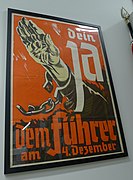 Museum of World War II Natick Massachusetts 2015. Sudetenland Plakat Ergänzungswahl Dein ja dem Führer am 4. Dezember Karl Gold.jpg